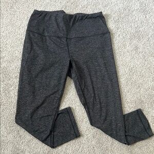 Charcoal Grey Athletic Leggings with Elastic Waistband